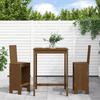 VidaXL 3-piece Garden Bar Set Honey Brown Solid Pine Wood, Pub Set, Patio Bar Set, Set of 3157766