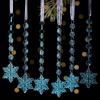 6pcs/set Transparent Acrylic Ice Pendants Sparkling Christmas Tree Hanging  Festival Favors