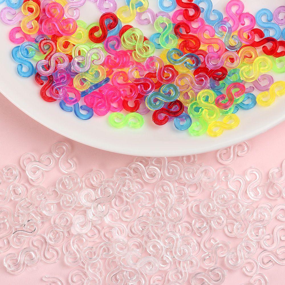 Jewelry Making Rubber Band Clips Jewelry Connectors Necklace Clasp S Clips DIY Loom Bands Kit