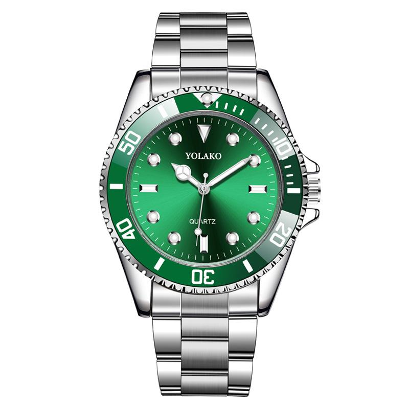 Green Water Ghost Watch Men's Watch Steel Strap Quartz Watch Men's Watch