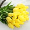 6pcs/lot Artificial Flowers Bouquet Mini Tulip Wedding Bridal Bridesmaid Hydrangeas Floral Party Decor