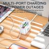 USB Charger 6 Port Power Strip Universal Electric Socket EU/US Plug Phone Charger Adapter Multifunction Extension Cable Socket