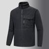 Autumn and Winter Sweater Men's Thick Sports and Leisure Stand-up Collar Fleece Jacket Plus Size