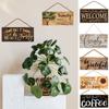 Sweet Rustic Hanging Decorative Family Welcome Sign Wooden Welcome Plaques Door Sign