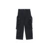 Li Ning CF Wu Xing Series Solid Color Multi Pocket Straight Leg Casual Pants Unisex Pants Black AKXR557-3