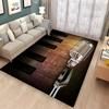 Funny Microphone Printed Carpet for Home Living Room Decoration Doormat Coffee Table Area Rug Non-slip Bedroom Bedside Floor Mat
