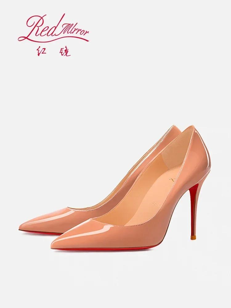 Fashion 2025 New Naked High Heels Women's Fine Single Shoes Fashionable, Comfortable, Versatile, and Elegant Women's Shoes 33-46