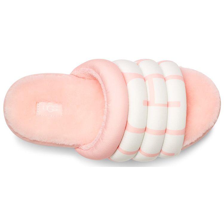 UGG Maxi Slide Logo Pink Scallop (Womens) Women Sneakers 1127067-PSLP