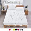 99.99% Waterproof Fitted Bed Sheet with Elastic Band Anti-slip Cover Mattress Protector for Single Double King Queen160 180 200