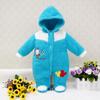 Newborn Kids Boys Girl Coral Fleece Winter Clothes Set Casual Set Sports Outfits Button Warm Clothing