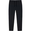 Solid Color Mid Waist Drawstring Breathable Versatile Straight Leg Casual Pants Women Bottoms Black 162430302-2