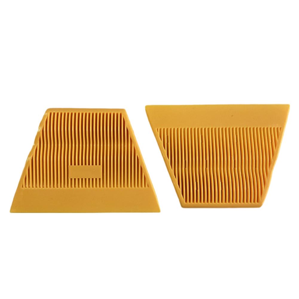 1Pc Trapezoidal Squeegee Car Vinyl Film Wrapping Tool Scraper Window Tinting Wallpaper Installing Medium Soft Green and Hard Yellow