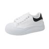 2025 Spring Little White Shoes New Korean Version Ins Female Students Height Increase Platform Sports Board Shoes Casual Shoes Female W3031