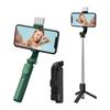 Wireless Bluetooth Selfie Stick Mobile Phone Holder Foldable Portable Tripod Selfie Pole With Fill Light For IOS Android iPhone
