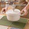 Silicone Drain Mat Multifunctional Non-slip Drying Pad for Kitchen Tableware Anti-scald Coaster Quick Draining Mats for Home Bar Restaurant