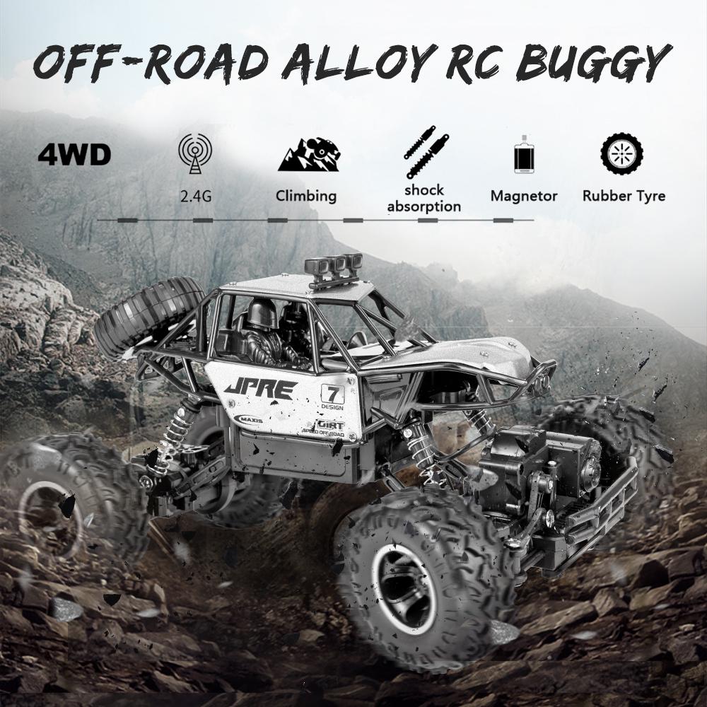 1/16 Off-Road Buggy Alloy RC Car 2.4GHz 4WD 15km/H High Speed Climbling Car