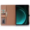 For Samsung Galaxy Tab S10 FE/S9 FE Tablet Case Cross Texture Card Slots PU Leather Flip Cover