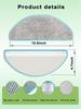 Washable and Reusable Microfiber Mop Pad Replacement for iRobot Roomba Combo Essential and Combo Essential 2 E-HAO 6-Pack Y0140, Y0110, Y0112, 105,