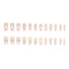 24 Pieces Sweet, Cool and Elegant Double-color Manicure, Medium and Long Diamond Wearing Armor, Flash Ins Wind Fake Nails