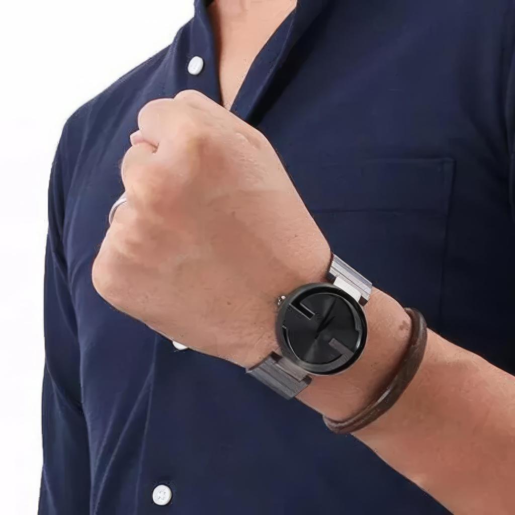 Gucci YA133210 Interlocking Grey Dial Men's Watch