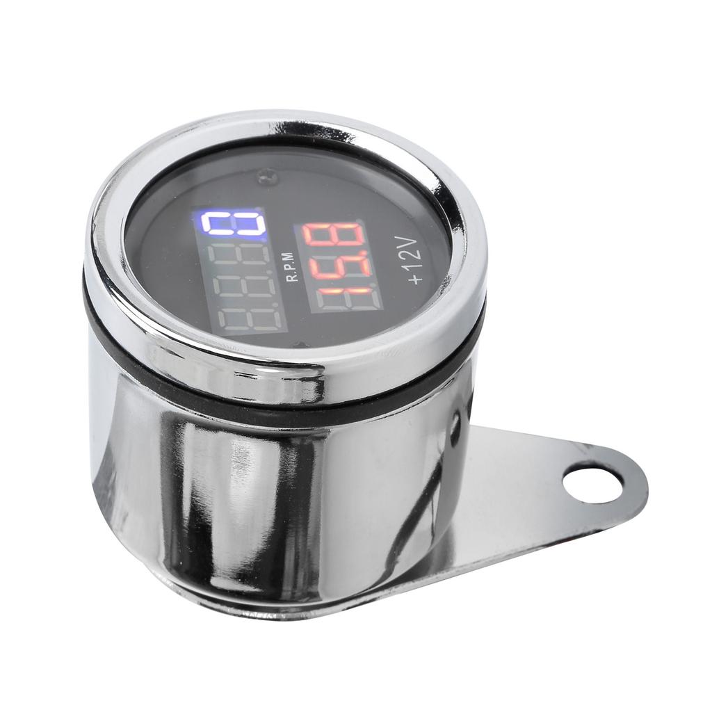 Motorcycle 3 In 1 Tachometer Speedometer Odograph LCD Display UV Resistant Iron 12V