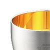 Eco Bag Sake Glass Stainless Steel Double Layer Sakura Sake Cup Gold Plated 58ml Made In Vietnam Made In Japan J-kitchens & 18-8 (24K Inside) /