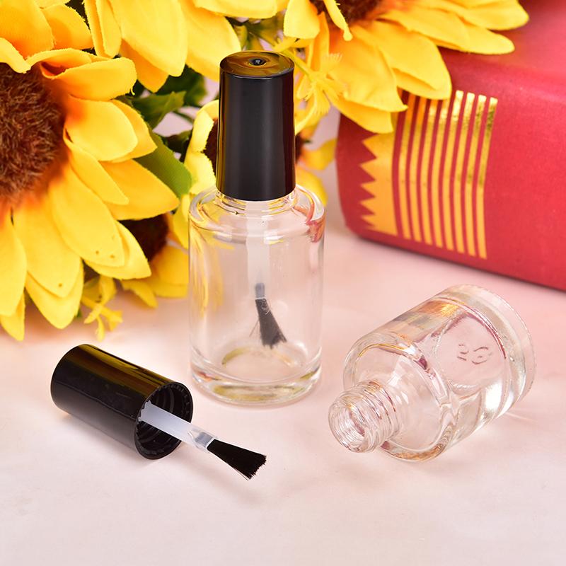 1Pcs 5/10/15Ml Empty Glass Nail Polish Bottle With Brush Nail Oil Glass Bottle