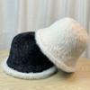 Plush Bucket Hat Women's Autumn and Winter New Casual Bucket Hat Winter Plush Hat