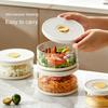 Glass Tupperware Set Airtight Containers Heat Resistant Lunch Box Food Storage Frozen Rice Container Salad Bowl