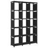 Display Shelf - VIDAXL - 15 Cubes - Black - Fabric - 103 X 30 X 175.5 Cm