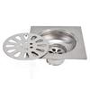 Shower Drain Square Shape Adjustable Tile Insertion Floor Drain Channel for Kitchen Bathroom
