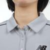 Golf Short Sleeve Polo Shirt Thermal UV 0 [New Balance] Women's (KoKaGeMAX Cooling, Protection, Stretch) / 012-4168503 022_Gray [S]