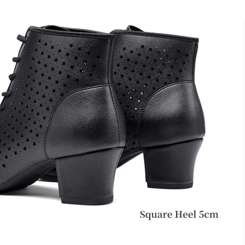 Туфли для танцев с высоким верхом и вырезами для женщин, туфли моряка Gitaba, дышащие танцевальные ботинки на каблуке 5 см