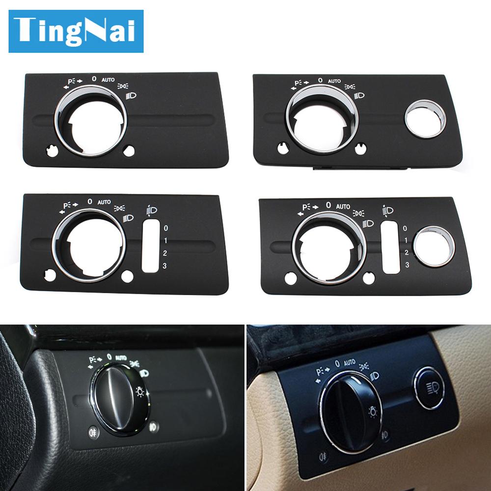 LHD Front Left Dashboard Headlight Lamp Switch Cover Trim Replacement For Mercedes Benz W211 E Class 320 350 550