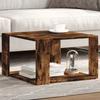 VidaXL Coffee Table Smoked Oak 51.5x51.5x30 Cm Engineered Wood, Side Table, Living Room Table, Side Table, End Table 848140
