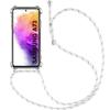 Protective Case - BOOLING - for Samsung Galaxy A73 5G - Flexible - Transparent - Shockproof with Shoulder Strap