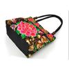 Fashion Embroidery Women Small Handbags National Floral Embroidered Lady Top-handle Bags Single-layer Beading Falp Carrier