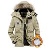 Men Winter Down Jacket Thickened Warm Large Fur Collar Jacket