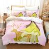 Home Bedding Single Double Bed Full Size Deer Print Pillowcase and Quilt Cover Bedding Home Decoration Bedding Large Bed Quilt Cover Full Size