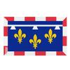 Drapeau - Centre-Val De Loire - 90 X 150 Cm - Polyester - Impression Recto/verso - Œillets En Fer