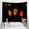 Halloween Home Decor Tapestry Mandala Boho Hippie Wall Decor Tapestry Halloween Party Backdrop Decoration Tapestry