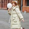 Girls' Down Jacket Mid-length Warm Stylish Winter Thick White Duck Down Coat