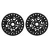 2pcs 1.9 Inch Beadlock Wheels Aluminum Alloy CNC Machining Universal RC Wheel Rims for Crawler Black