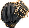 ZETT Youth Baseball Softball Ground Black X Pastel Brown BJCB76522F Catcher's Mitt, Hero, Left-Handed Throw, (1932),