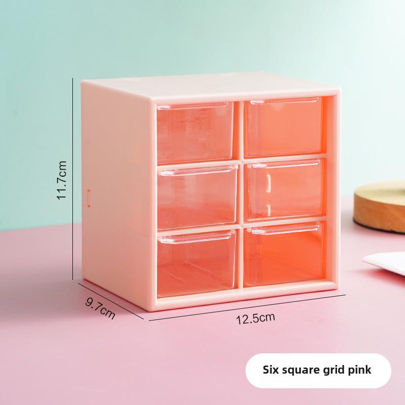 Ящик для хранения вещей в женском общежитии, вдохновленный Douyin: Пылезащитный ящик для канцелярских принадлежностей и ювелирных изделий