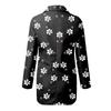 Women's Casual Fashion Print Lapel Long Sleeve Slim Fit Small Button Jacket