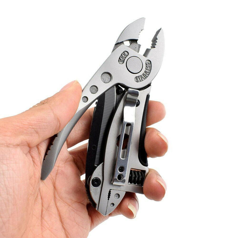 Multitool Pliers Pocket Screwdriver Adjustable Wrench Jaw Spanner Outdoor Camping Multi Repair Tools MYY