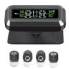 C68 USB+Solar Charging Car TPMS Tire Pressure Monitoring System with 4 Sensors Accurately Monitor Tire Stability Values