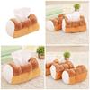 Soft Bread Tissue Storage Container Box Funny Tissue Box Soft Cotton Bread Shaped Paper Storage Holder for Home Decor