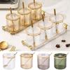 Transparent Condiment Jar European Style Food Storage Organizer Creative Spice Container  Kitchen